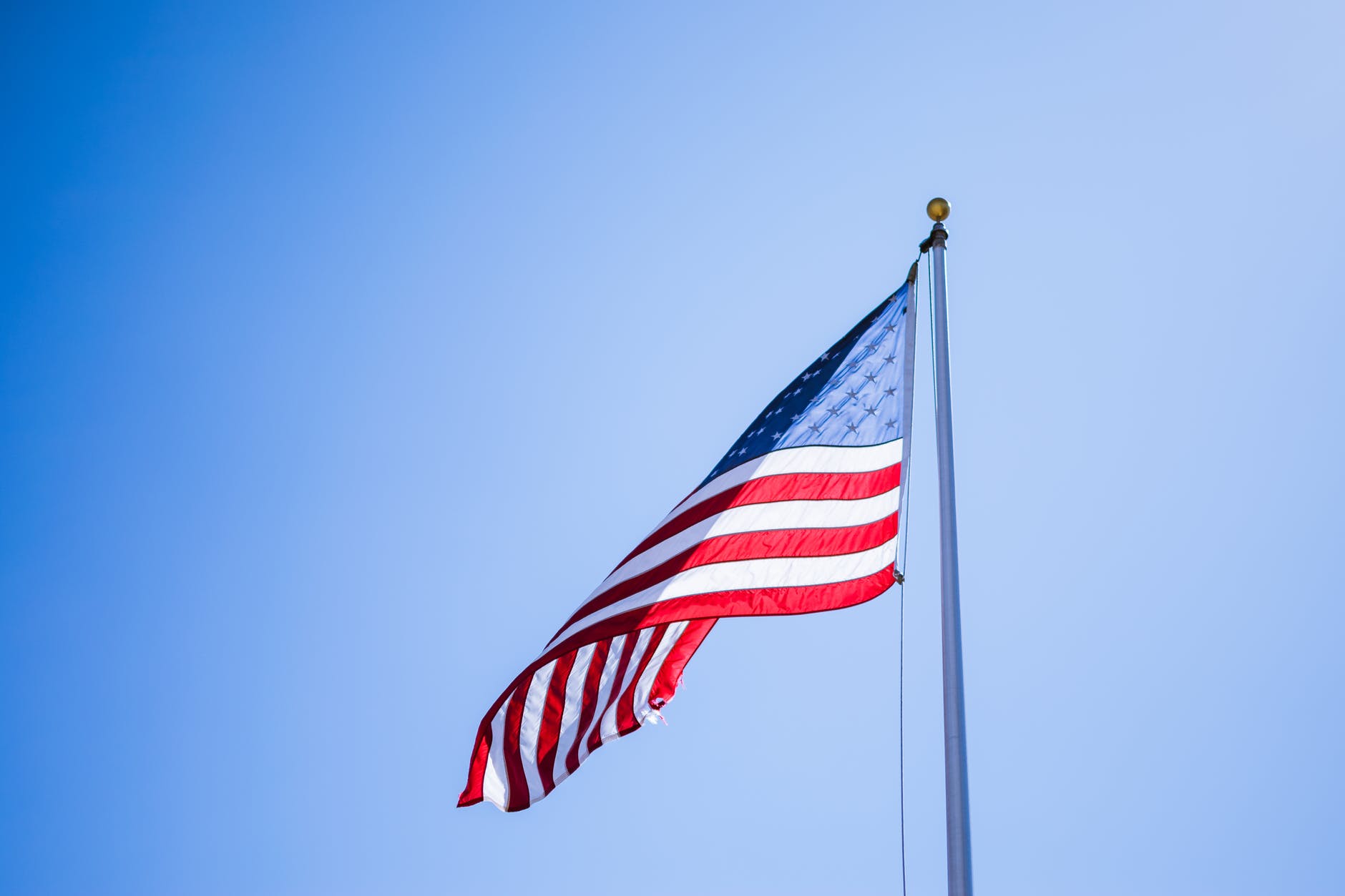 close up photography of american flag